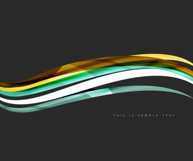 Dalgalı parlak futuristik girdap