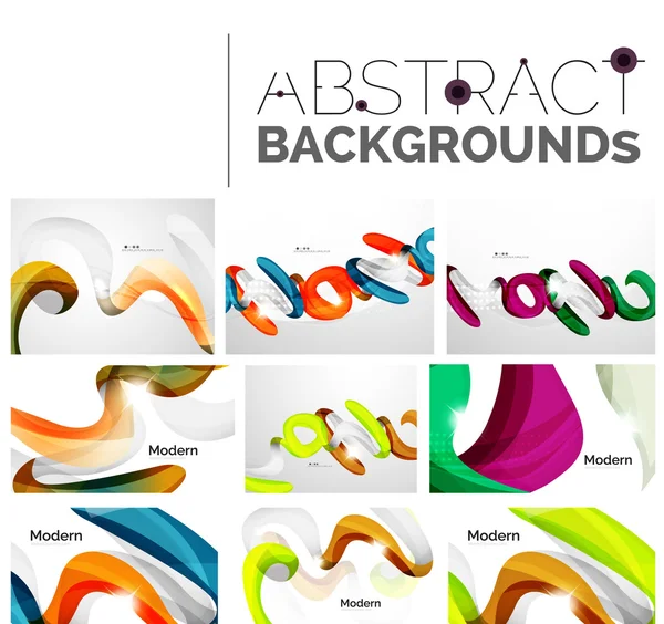 Pack de décors abstraits vectoriels — Image vectorielle