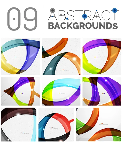 Set of abstract backgrounds — Stock Vector