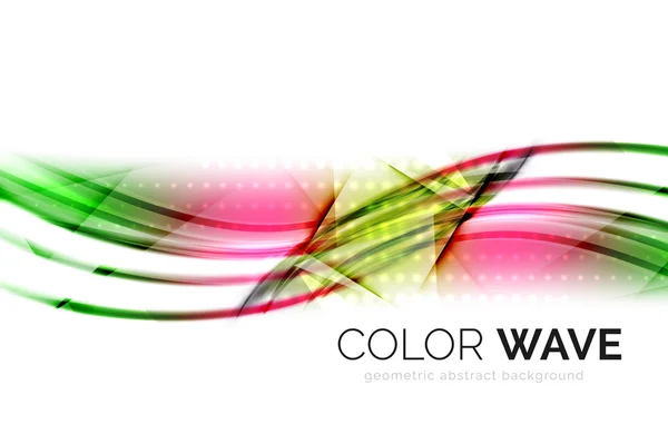 Абстрактный элемент цветовой волны — стоковый вектор