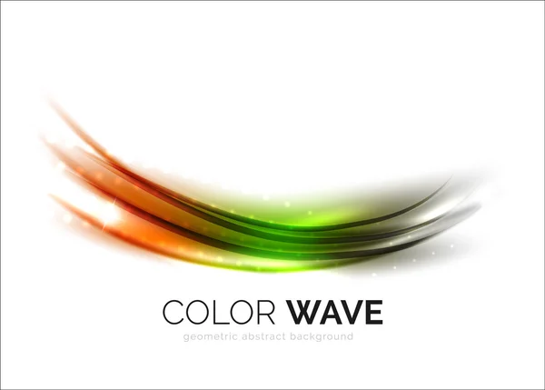 Blurred vector wave design elements — Stock Vector