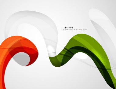 Parlak dalga modern hareket şablonu