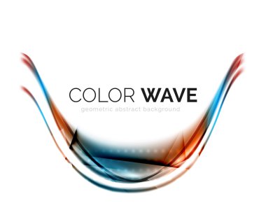 Parlak dalga beyaz arka plan üzerinde izole