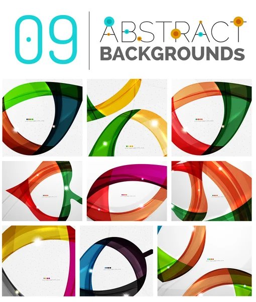 Set of abstract backgrounds — Stock Vector