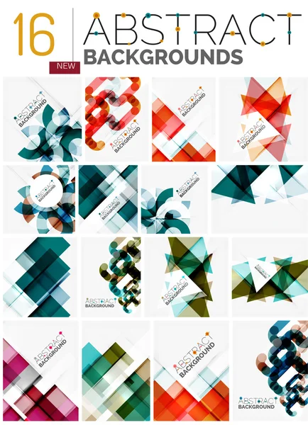 Collection of abstract backgrounds — Stock Vector