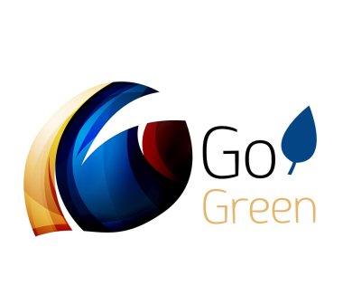 Yeşil git. Yaprak doğa kavramı