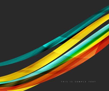 Dalgalı parlak futuristik girdap