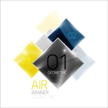 Hava parlak kare kompozisyon