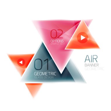 Parlak üçgen arka plan