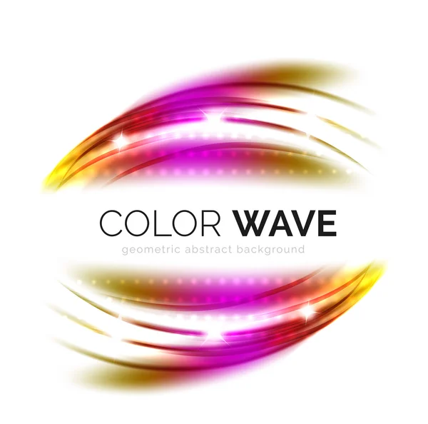 Blurred vector wave design elements — Stock Vector