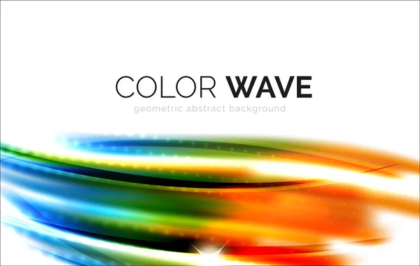 Blurred vector wave design elements — Stock Vector