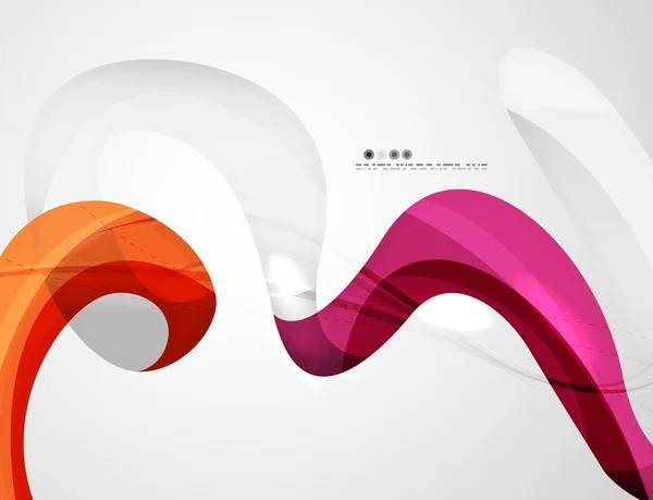 Swirl form färgglada linje. Futuristiska abstrakt bakgrund — Stock vektor