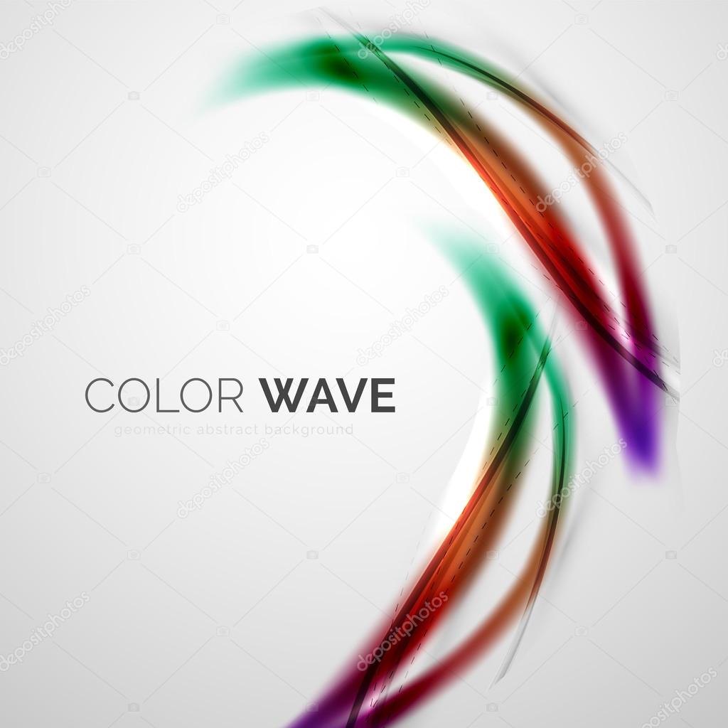 Color wave vector element Stock Vector by ©akomov 110478606