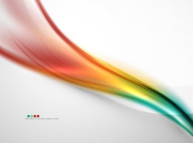 Gökkuşağı rengi parlak ipek zarif dalga