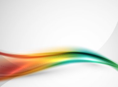 Gökkuşağı rengi parlak ipek zarif dalga