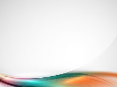 Smooth raibow color gradients in business wave template clipart