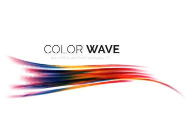 Soyut renk dalgası tasarım ögesi