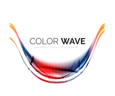Soyut renk dalgası tasarım ögesi