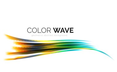 Soyut renk dalgası tasarım ögesi