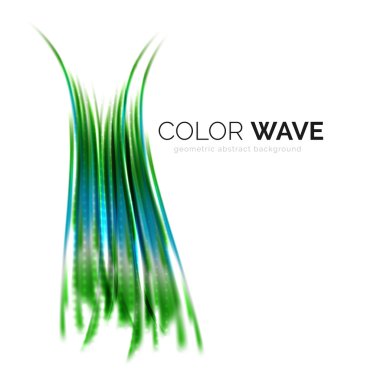 Soyut renk dalgası tasarım ögesi