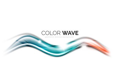 Soyut renk dalgası tasarım ögesi