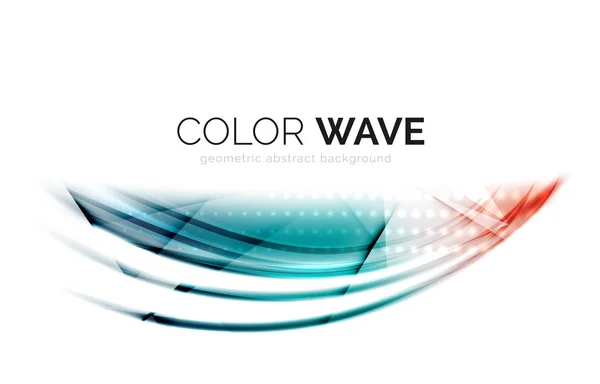 Abstract color wave design element — Stock Vector