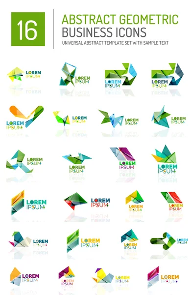 Abstract business icons — Stock Vector