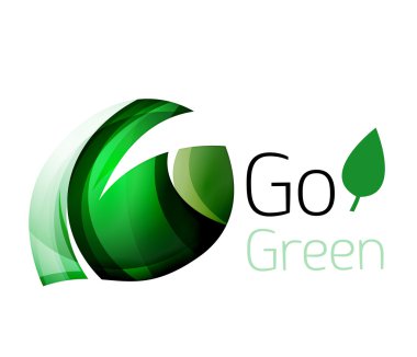 Yeşil git. Yaprak doğa kavramı