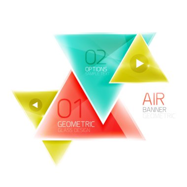 Parlak üçgen arka plan