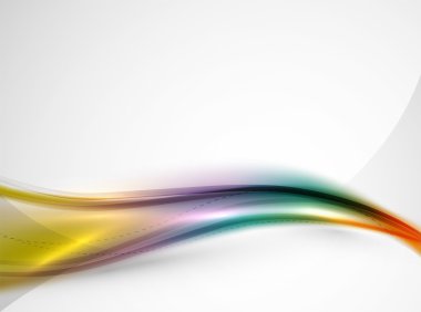 Düzgün raibow renk geçişlerini iş dalga şablonu