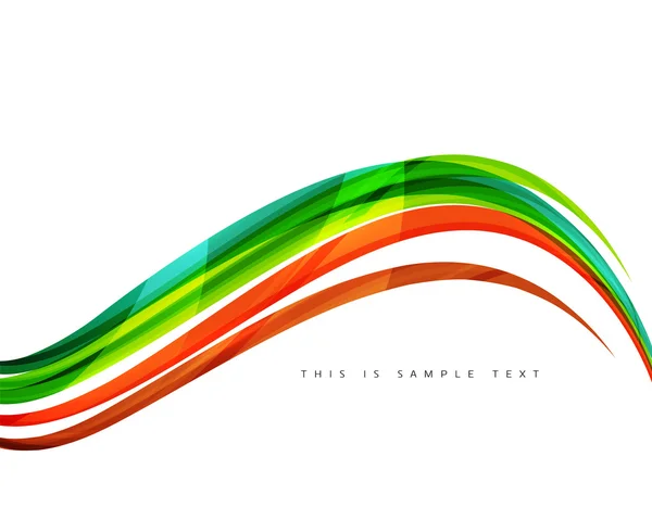 Linhas de cor arco-íris no branco. Elemento de onda de identidade — Vetor de Stock