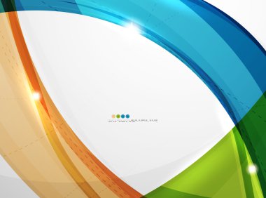 Arka plan dalga iş kurumsal şablon