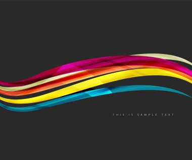 Dalgalı parlak futuristik girdap