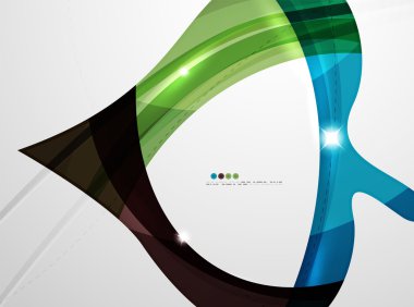 Yaprak şekli dalga arka plan