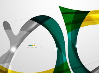 Parlak dalga modern hareket şablonu