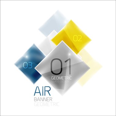 Hava parlak kare kompozisyon