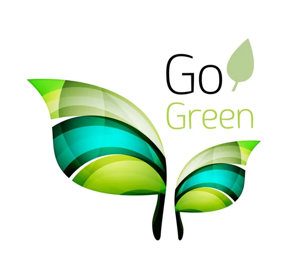 Go green nature concept — Stock Vector