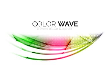 Soyut renk dalgası tasarım ögesi