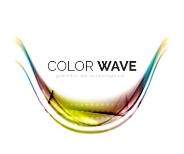 Soyut renk dalgası tasarım ögesi