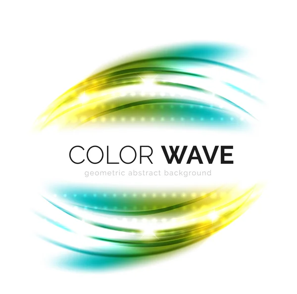 Blurred vector wave design elements — Stock Vector