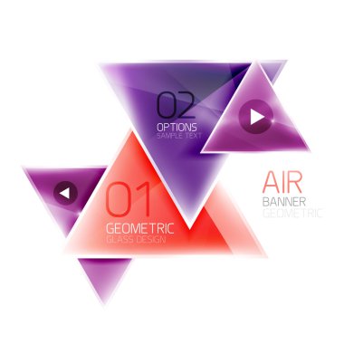 Parlak üçgen arka plan