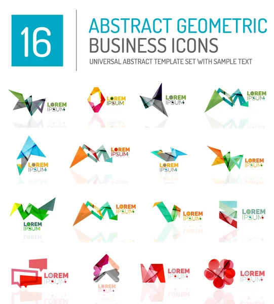 Pictogrammen abstracte bedrijfs van de — Stockvector