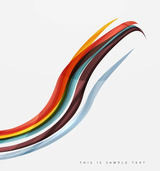 Listras de cor com efeitos de luz brilhante, fundo abstrato linha de onda —  Vetores de Stock