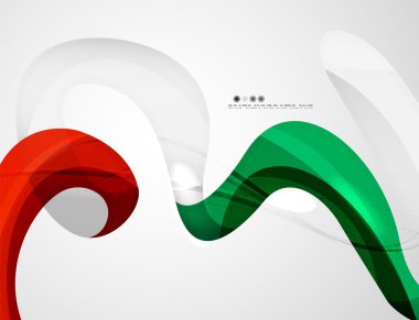 Parlak dalga modern hareket şablonu