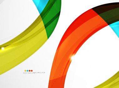 Parlak dalga modern hareket şablonu