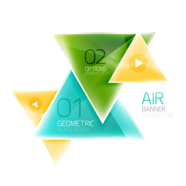 Parlak üçgen arka plan