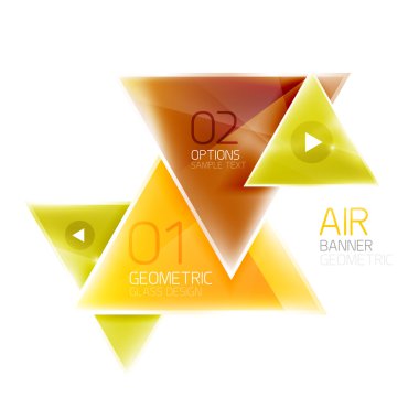 Parlak üçgen arka plan