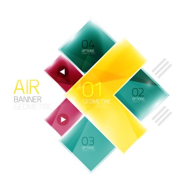 Ok iş Infographic şablonu