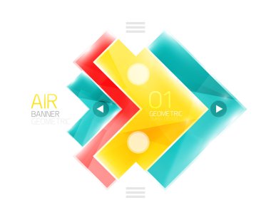 Ok iş Infographic şablonu