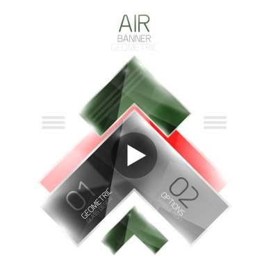 Ok iş Infographic şablonu